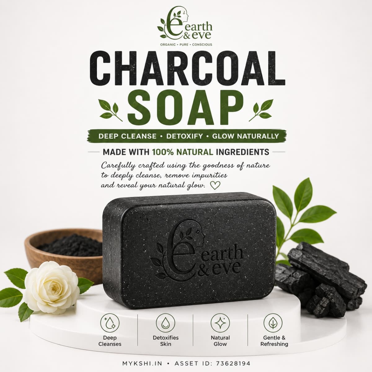 Earth & Eve Charcoal Soap
