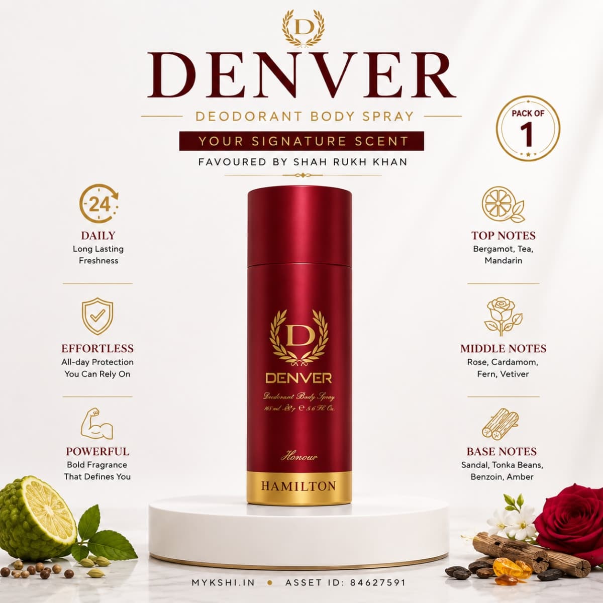 DENVER Honour Deodorant 180ml 