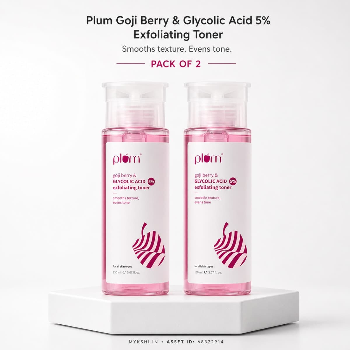Plum Goji Berry & 5% Glycolic Acid Exfoliating Toner For Textured Skin