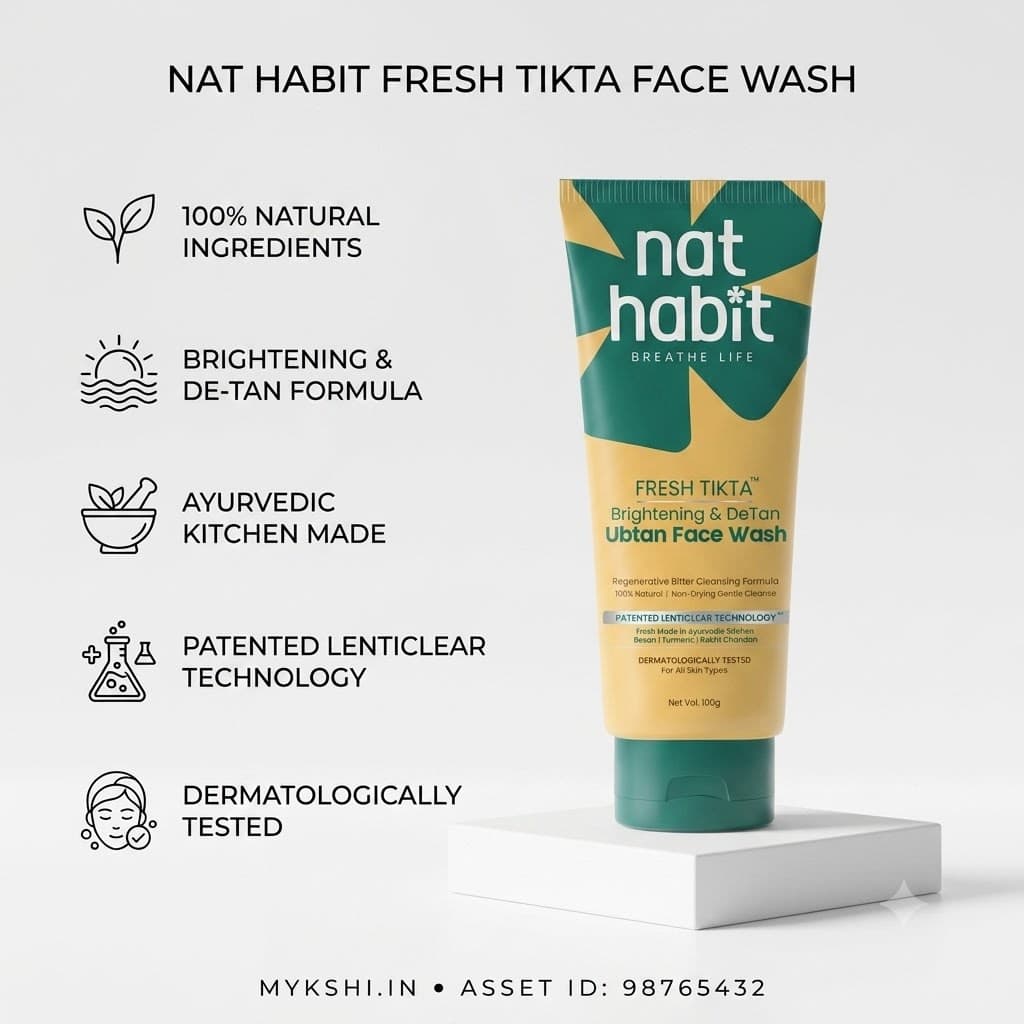 Nathabit Brightening Ubtan Tikta Face Wash
