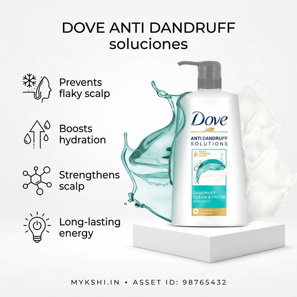 Dove Dandruff Clean & Fresh Shampoo, 650ml