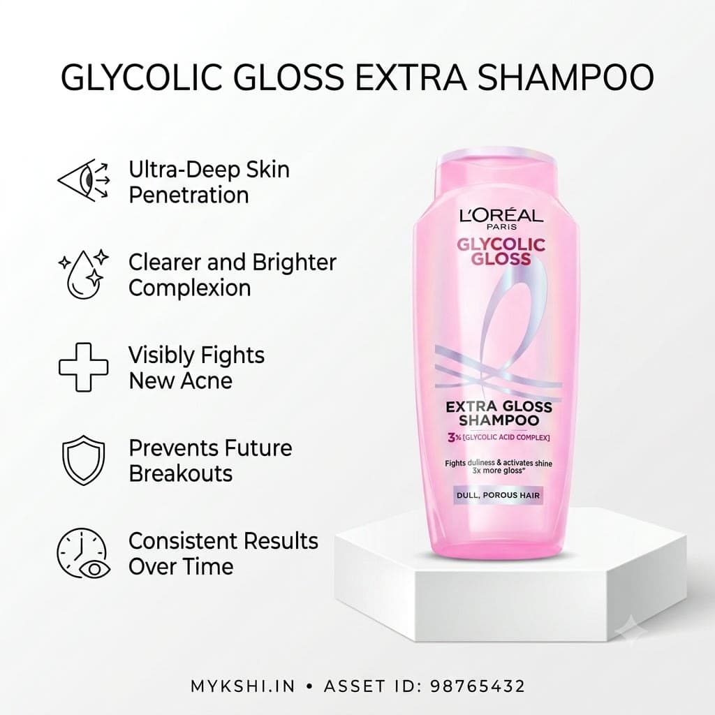 L'Oreal GLYCOLIC GLOSS SHAMPOO 