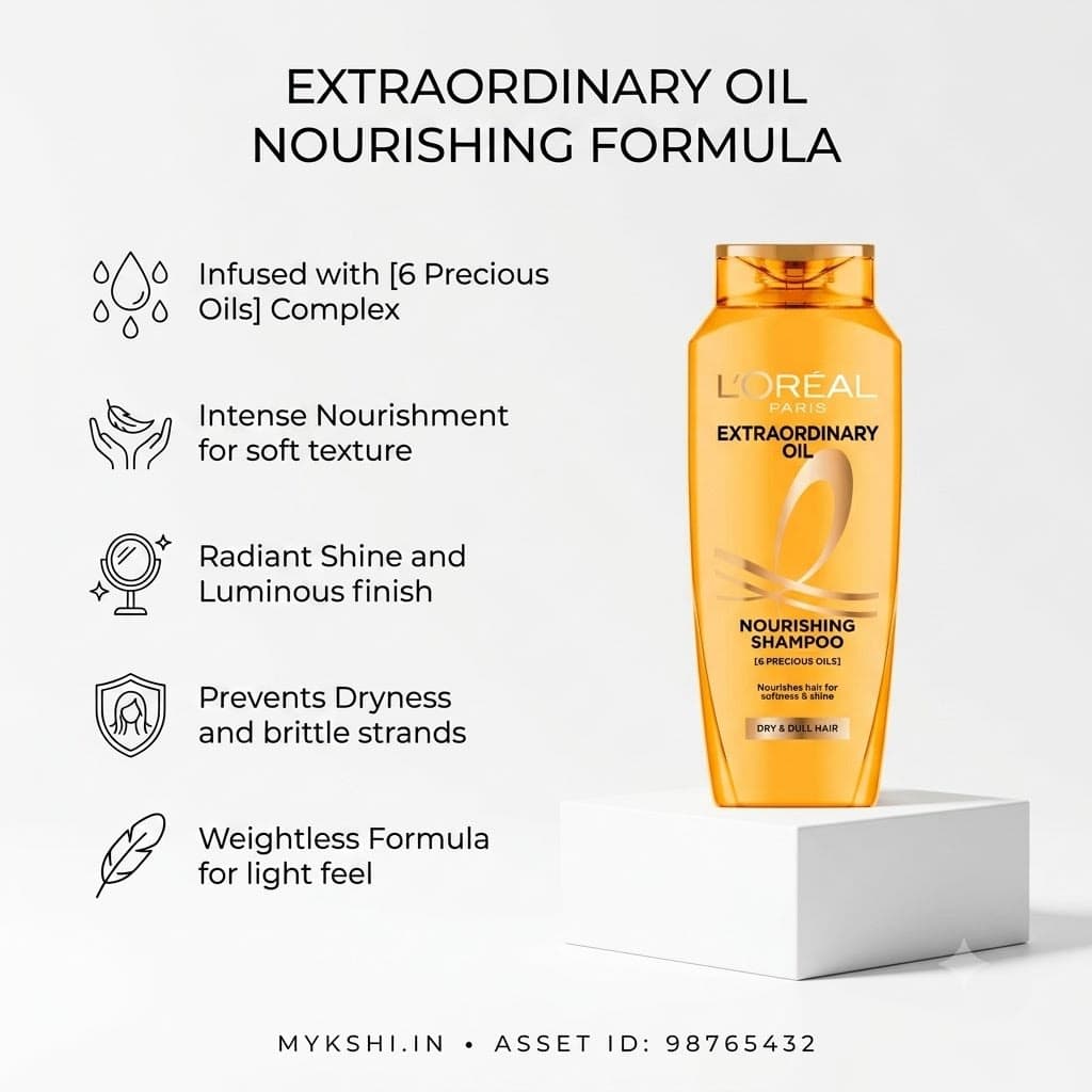 L'Oreal EXTRAORDINARY OIL NOURISHING SHAMPOO (200ML)