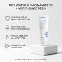 plum 2% Niacinamide & Rice Water SPF 50 PA++++ Hybrid Sunscreen – image 2