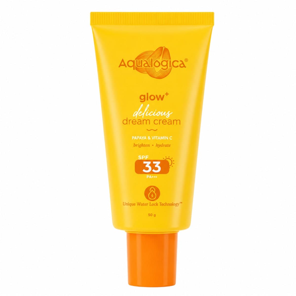 Aqualogica Glow+ 3 in 1 Delicious Dream Cream with SPF 33+ & PA+++ for Glowing Skin - 50g