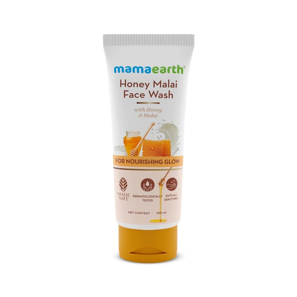 Mamaearth Honey Malai Oil-Free Face Moisturizer with Honey & Malai For Nourishing Glow - 80 g
