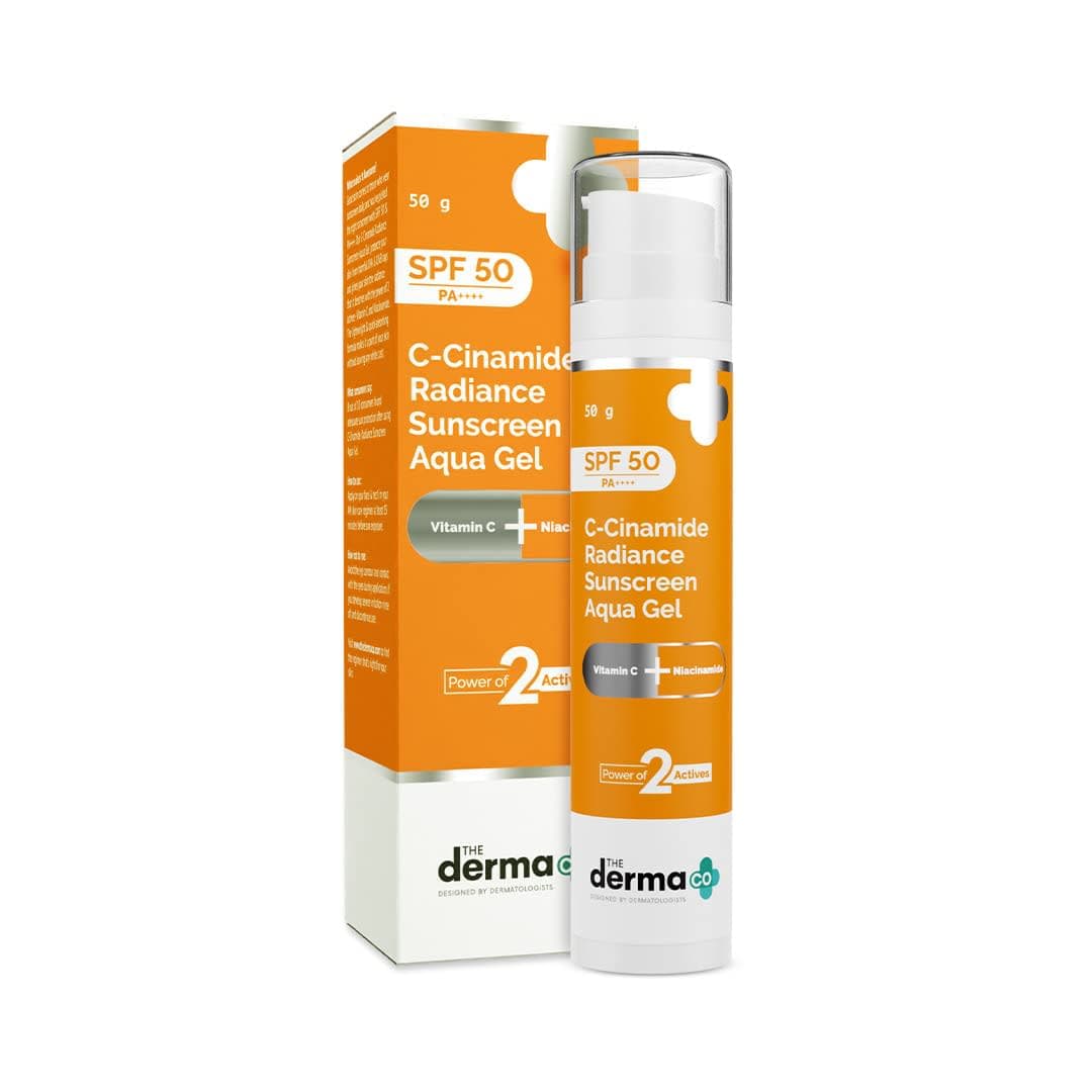 The Derma Co C-Cinamide Radiance Sunscreen Aqua Gel - 80g