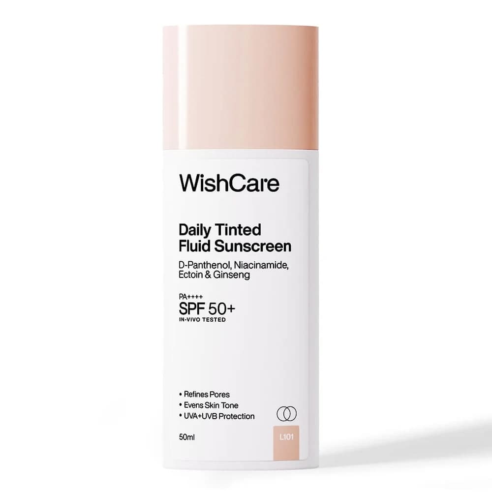 Wishcare daily tinted fluid sunscreen